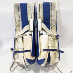CCM Extreme Flex 5 - Used NCAA Pro Stock Goalie Pads (White/Blue) 7 CCM Extreme Flex 5 - Used NCAA Pro Stock Goalie Pads (White/Blue) -Hockey Specialty Shop EF5Bl4