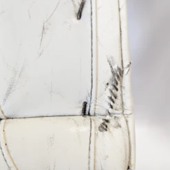 CCM Extreme Flex III - Used Pro Stock Goalie Pads White/Blue/Red) -Hockey Specialty Shop PAD042B5