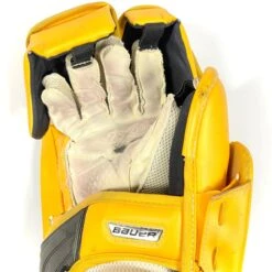 Bauer Vapor 2X Pro - Used Pro Stock Goalie Blocker (Black/Green/Yellow) -Hockey Specialty Shop Photo2023 04 27 22828PM scaled