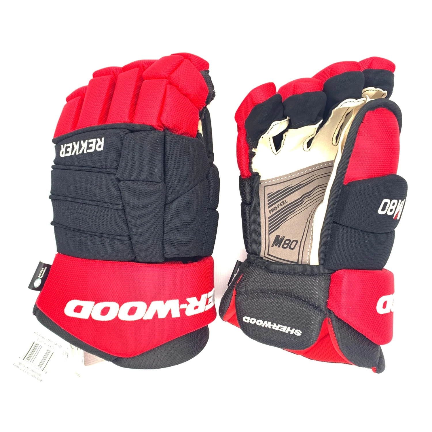 Sherwood Code Rekker M80 - Senior Hockey Glove (Black/Red) 1 Sherwood Code Rekker M80 - Senior Hockey Glove (Black/Red)