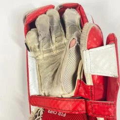 Vaughn Velocity V9 - Used Pro Stock Goalie Blocker (Red/White) 7 Vaughn Velocity V9 - Used Pro Stock Goalie Blocker (Red/White) -Hockey Specialty Shop Photo2023 05 02 44427PM scaled