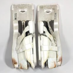 Bauer Supreme 2S Pro - Used Pro Stock Goalie Pads - Full Set (White/Purple/Black) 15 Bauer Supreme 2S Pro - Used Pro Stock Goalie Pads - Full Set (White/Purple/Black) -Hockey Specialty Shop Photo2023 05 04 125528PM scaled