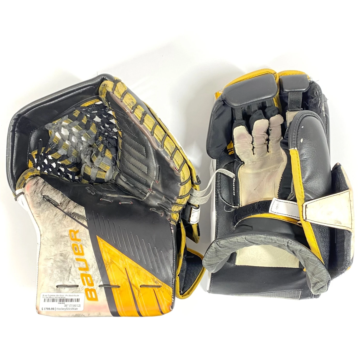 Bauer Supreme UltraSonic - Pro Stock Goalie Full Set (Black/Yellow/White) 7 Bauer Supreme UltraSonic - Pro Stock Goalie Full Set (Black/Yellow/White) - Image 7