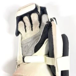 CCM Extreme Flex IV - Used Pro Stock Goalie Pads - Full Set (White/Blue/Red) -Hockey Specialty Shop Photo2023 05 04 43806PM scaled