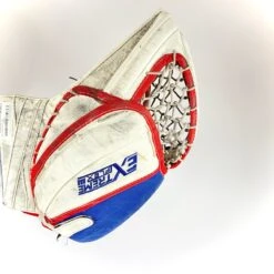 CCM Extreme Flex III - Used Pro Stock Goalie Pads - Full Set (White/Blue/Red) -Hockey Specialty Shop Photo2023 05 05 22726PM scaled