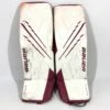 Bauer Vapor Hyperlite - Used Pro Stock Senior Goalie Pads (Maroon/White)