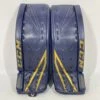 CCM Premier II - Used Pro Stock Senior Goalie Pads (Navy/Gold)