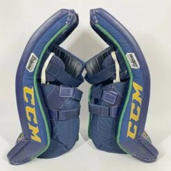 CCM Premier II - Used Pro Stock Senior Goalie Pads (Navy/Gold) -Hockey Specialty Shop Photo2023 05 24 120233PM scaled