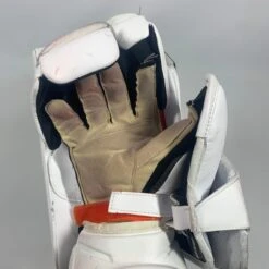 Used Bauer Vapor Hyperlite - Pro Stock Goalie Blocker (Navy/Orange) -Hockey Specialty Shop Photo2023 06 06 51905PM scaled