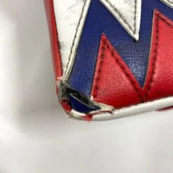 Vaughn Velocity V9 - Used Pro Stock Goalie Blocker (Red/Blue) -Hockey Specialty Shop Photo2023 06 07 41232PM scaled