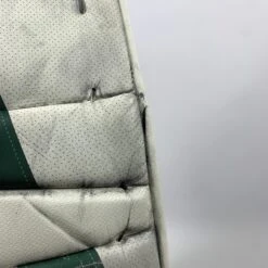 CCM Extreme Flex 5 - Used Pro Stock Goalie Pads (White/Green) -Hockey Specialty Shop Photo2023 06 12 62753PM scaled