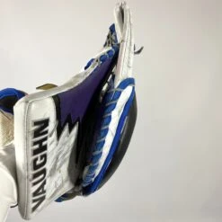 Vaughn Velocity V9 - Used Pro Stock Goalie Glove - (White/Purple/Blue) -Hockey Specialty Shop Photo2023 06 14 31054PM scaled