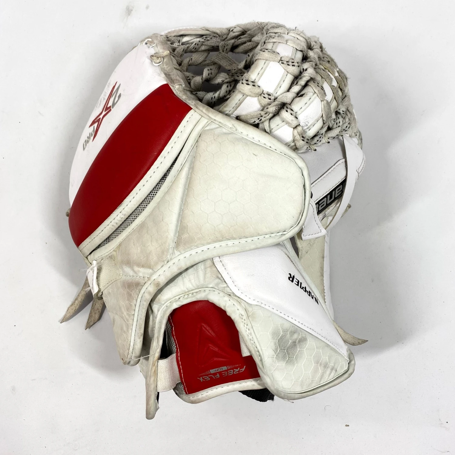 Bauer Vapor 2X Pro - Used Pro Stock Goalie Glove (Red/White) 3 Bauer Vapor 2X Pro - Used Pro Stock Goalie Glove (Red/White) - Image 3