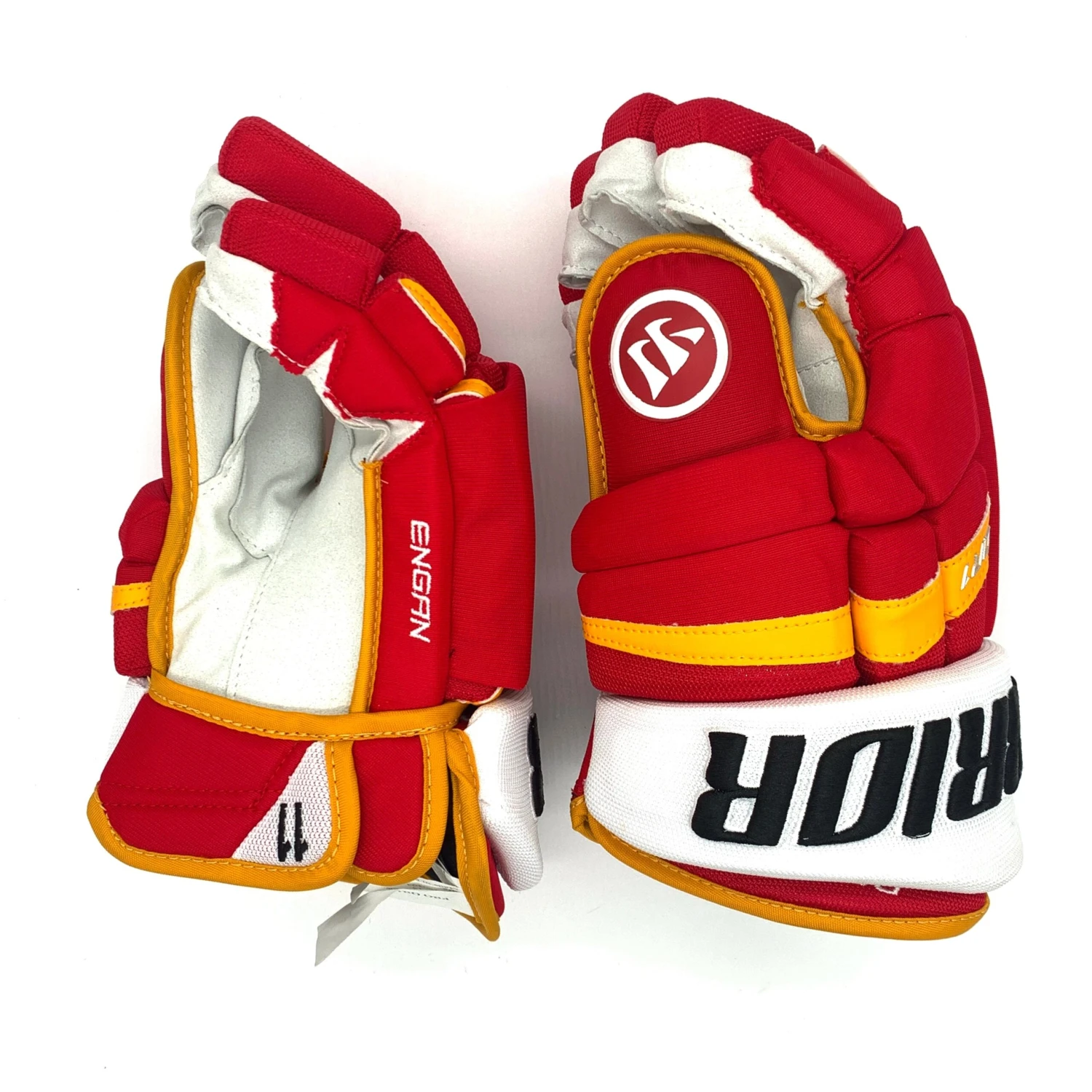 Warrior Covert QR1 Pro - NHL Pro Stock Glove - Mikael Backlund (Red/Yellow/White) 2 Warrior Covert QR1 Pro - NHL Pro Stock Glove - Mikael Backlund (Red/Yellow/White) - Image 2