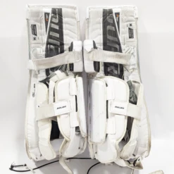 Bauer Supreme Ultrasonic - Used Pro Stock Goalie Leg Pads (White) -Hockey Specialty Shop WHTUsonic4
