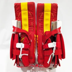 CCM Extreme Flex 6 - Used AHL Pro Stock Goalie Pads (White/Red/Yellow) 5 CCM Extreme Flex 6 - Used AHL Pro Stock Goalie Pads (White/Red/Yellow) -Hockey Specialty Shop Wranglerseflex61