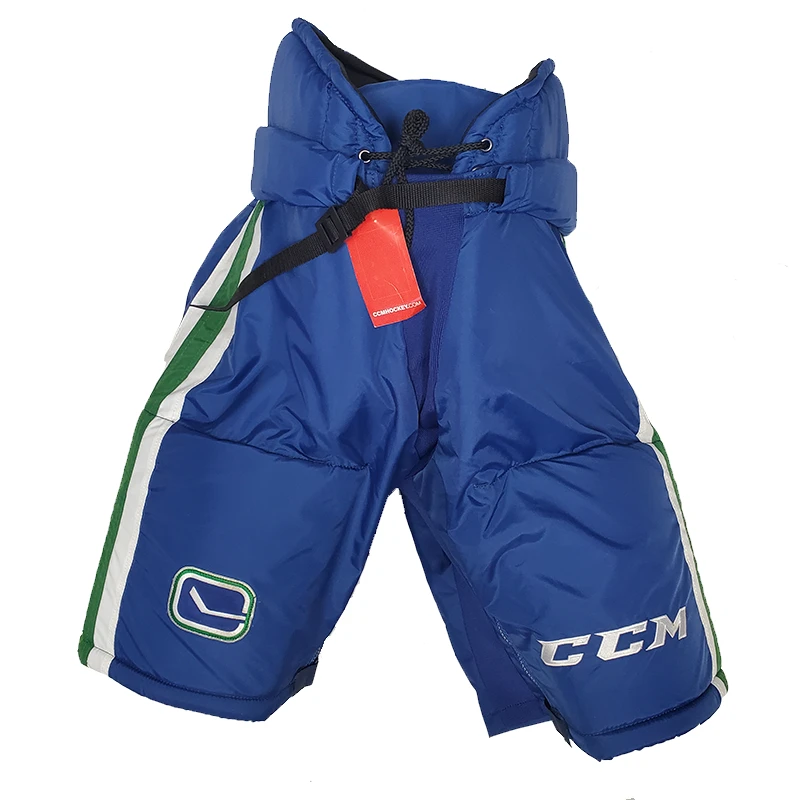 CCM HP70 - NHL Pro Stock Hockey Pants - Vancouver Canucks - (Green/White/Blue)